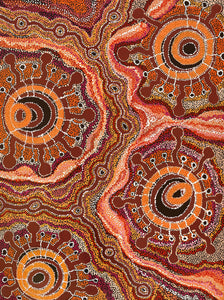 Aboriginal Art by Audrey Brumby, Ngura Tjuta Munu Tjukula Tjuta, 122x91cm - ART ARK®