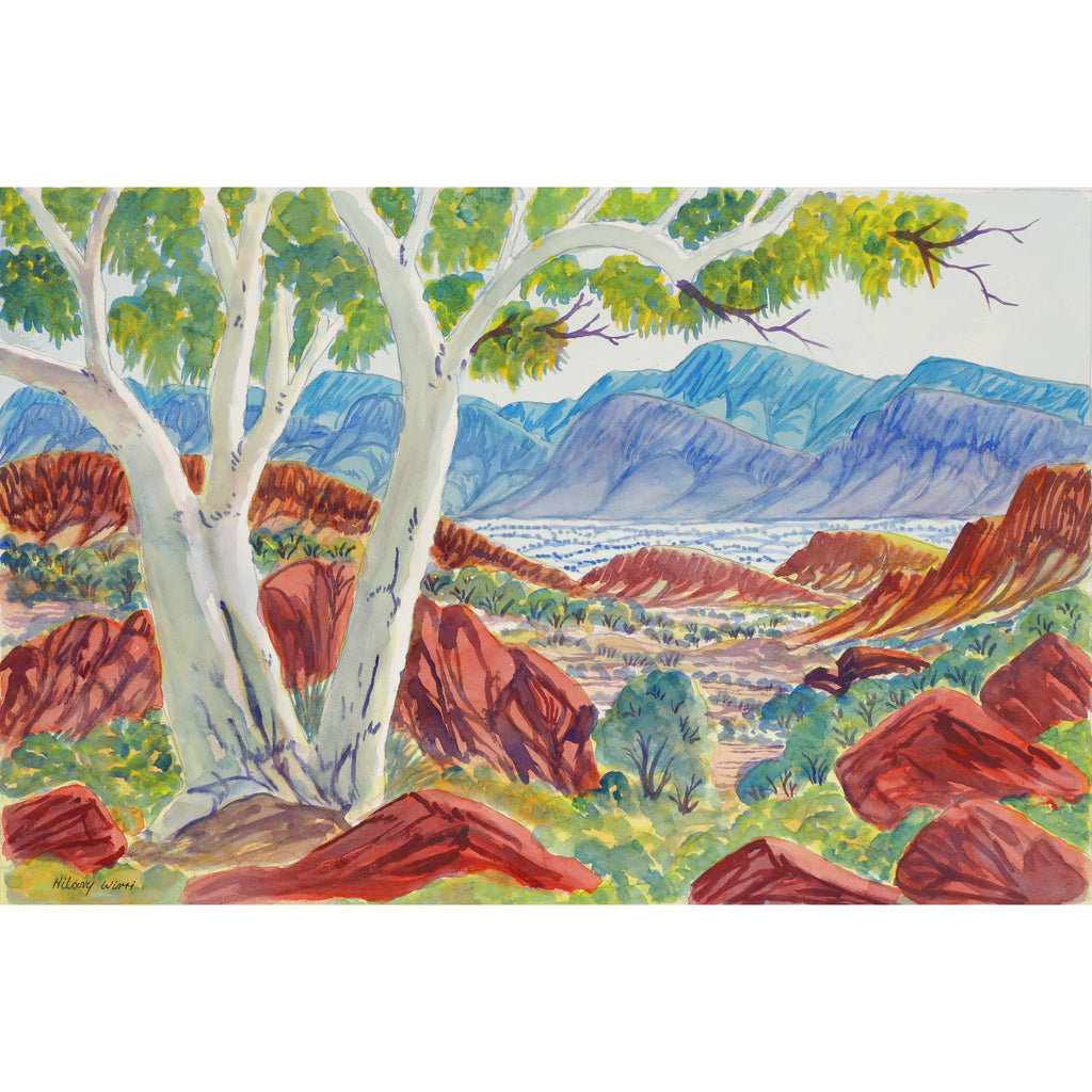 Aboriginal Art by Hilary Wirri, West of Jay Creek, 54x35.5cm - ART ARK®