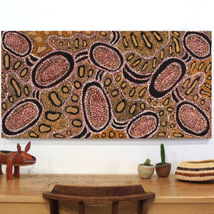 Aboriginal Art by Inawinytji Stanley, Minyma Kutjara Wingellina, 122x61cm - ART ARK®