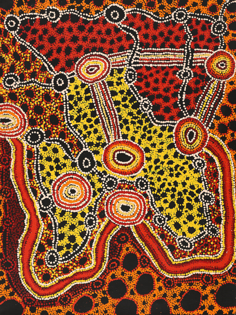 Aboriginal Art by Renita Stanley, Minyma Kutjara Wingellina, 80x60cm - ART ARK®