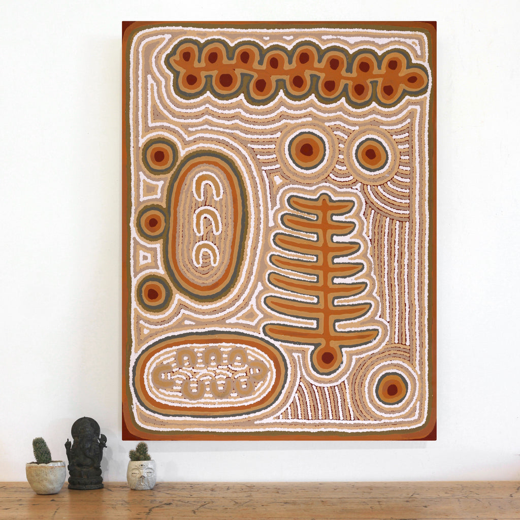 Aboriginal Art by Rita Watson, Irlupa, 101x76cm - ART ARK®