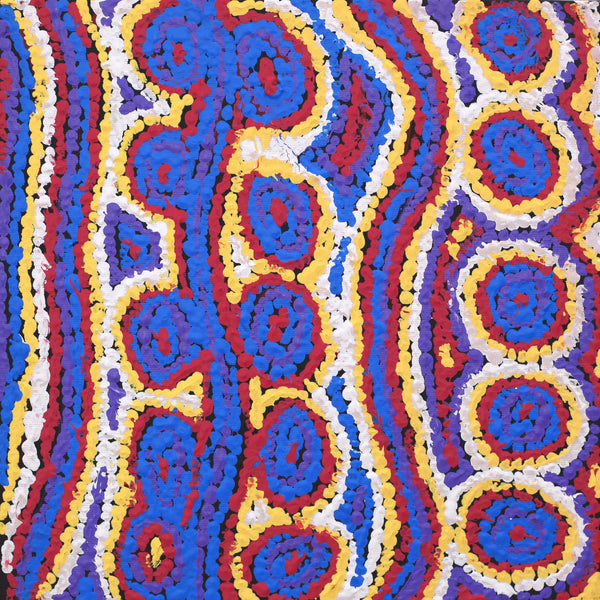 Painting 30x30cm prestretched Magda Nakamarra Curtis Lappi Lappi Jukurrpa (Lappi Lappi Dreaming) - Warlukurlangu main image 0