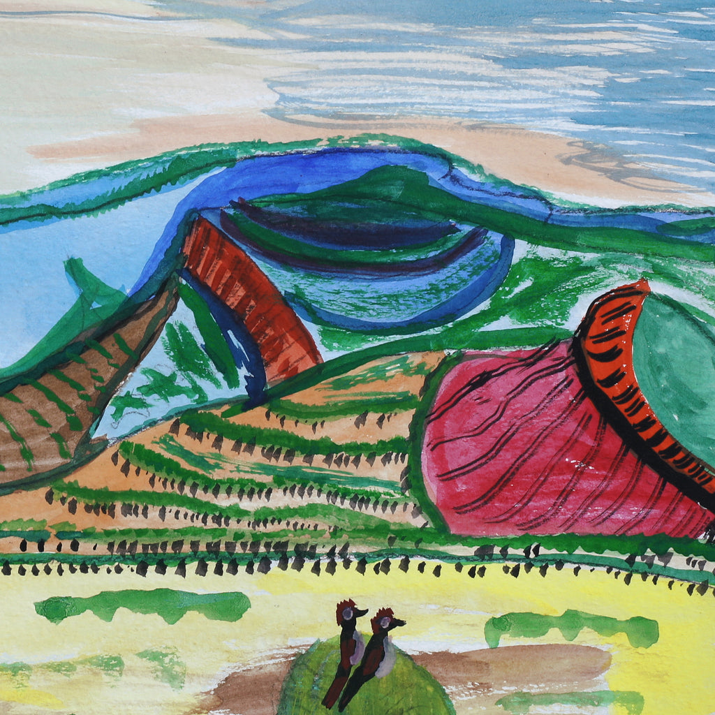 Aboriginal Artwork by Joanne Wheeler, Ljalkaindirma (Mt Hermannsburg), 39.5x27cm