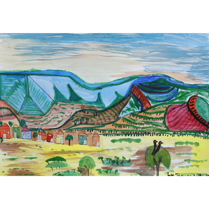 Aboriginal Artwork by Joanne Wheeler, Ljalkaindirma (Mt Hermannsburg), 39.5x27cm