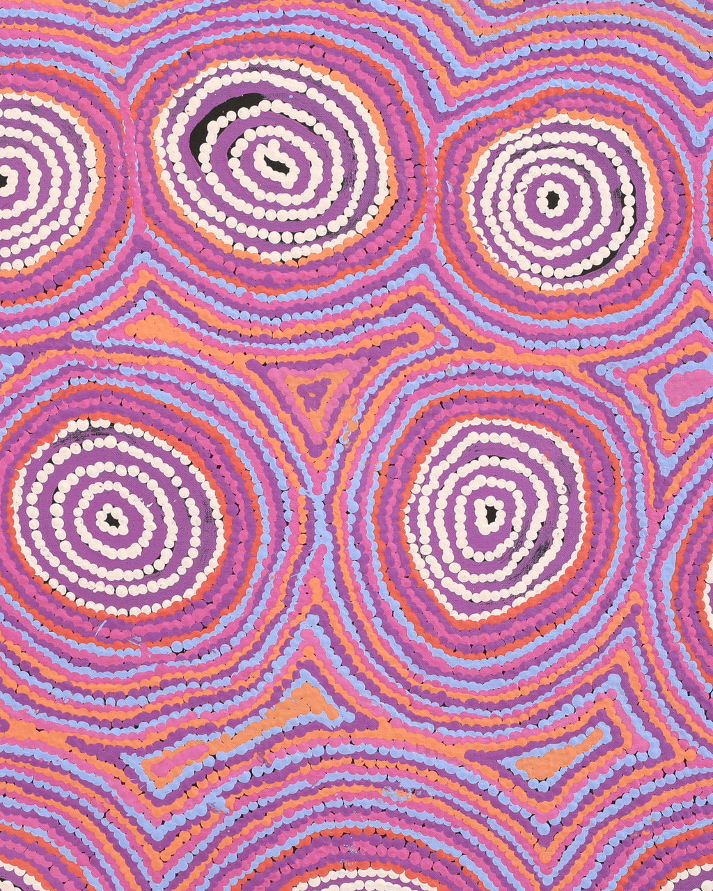Aboriginal Artwork by Alice Nampijinpa Michaels, Lappi Lappi Dreaming, 76x61cm
