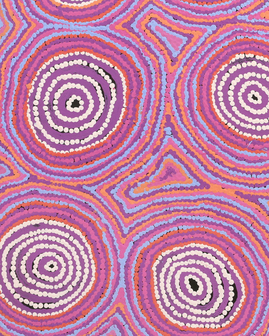Aboriginal Artwork by Alice Nampijinpa Michaels, Lappi Lappi Dreaming, 76x61cm