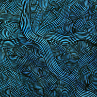 Aboriginal Artwork by Alison Multa, Women's Hairstring Dreaming, 61x46cm