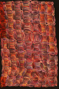 Aboriginal Artwork by Alison Watson, Kapi Tjurkurpa Kumanara Bore, 90x60cm
