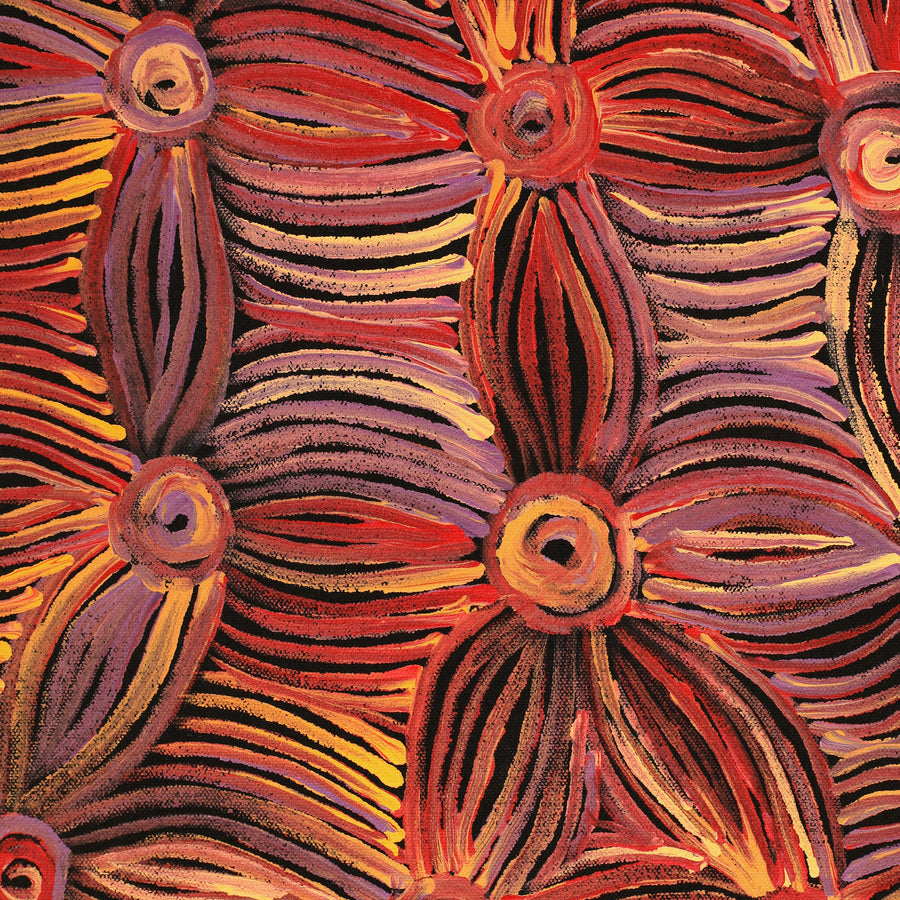 Aboriginal Artwork by Alison Watson, Kapi Tjurkurpa Kumanara Bore, 90x60cm