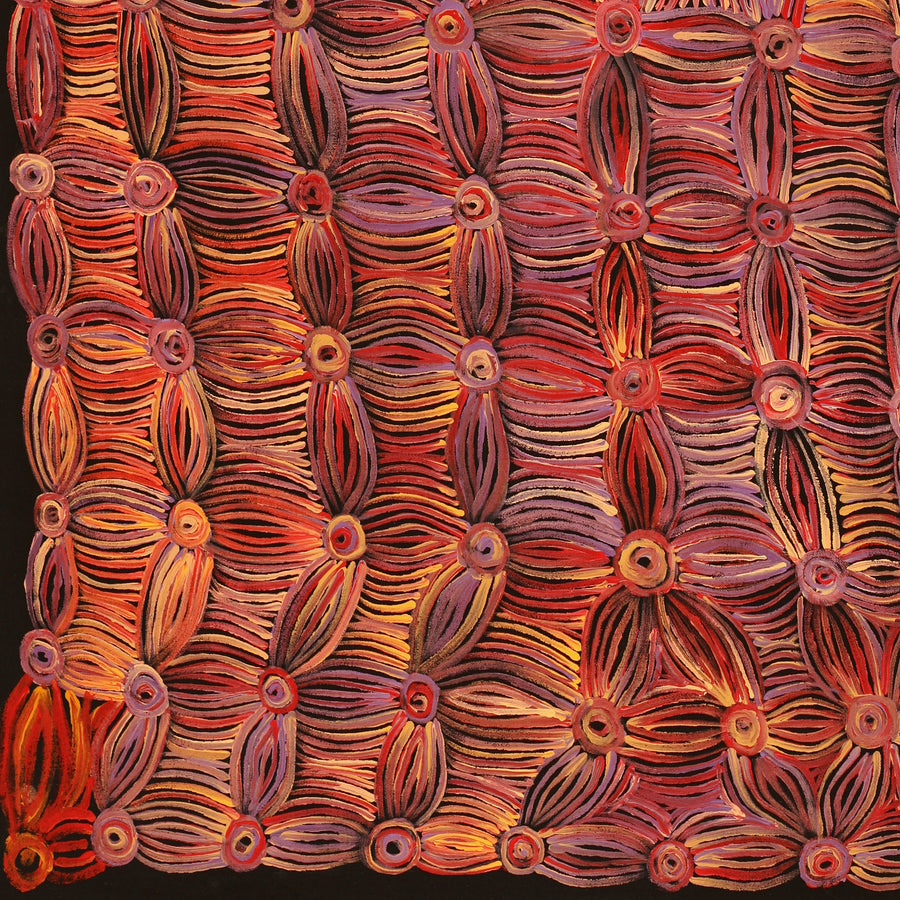 Aboriginal Artwork by Alison Watson, Kapi Tjurkurpa Kumanara Bore, 90x60cm