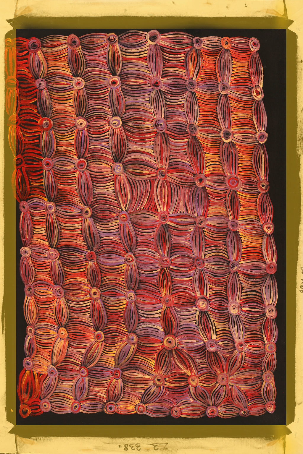 Aboriginal Artwork by Alison Watson, Kapi Tjurkurpa Kumanara Bore, 90x60cm