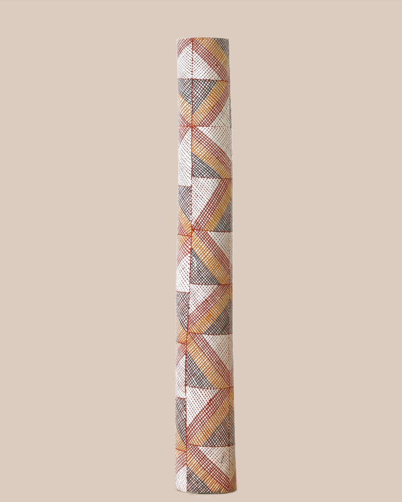 Aboriginal Artwork by Abigail Namunjdja, Lorrkon (Hollow Log), 69cm - ART ARK®
