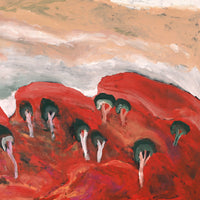 Aboriginal Artwork by Adrian Jangala Robinson, Nguru Nyirrpi-wana (Country around Nyirrpi), 91x76cm