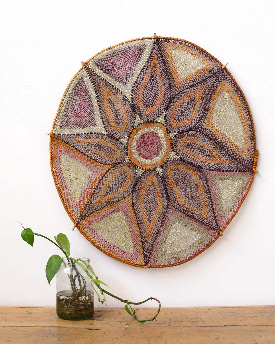 Aboriginal Artwork by Alice Djulman Dullman, Nguyno (flower), 77x70cm