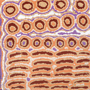 Aboriginal Artwork by Alice Nampijinpa Michaels, Lappi Lappi Jukurrpa (Lappi Lappi Dreaming), 30x30cm - ART ARK®