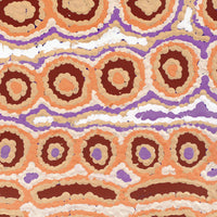 Aboriginal Artwork by Alice Nampijinpa Michaels, Lappi Lappi Jukurrpa (Lappi Lappi Dreaming), 30x30cm