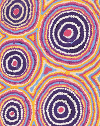 Aboriginal Artwork by Alice Nampijinpa Michaels, Lappi Lappi Dreaming, 107x30cm