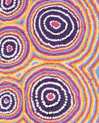Aboriginal Artwork by Alice Nampijinpa Michaels, Lappi Lappi Dreaming, 107x30cm