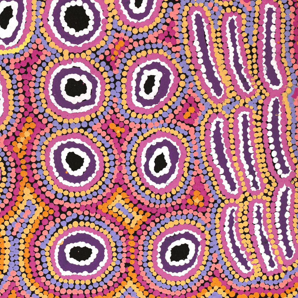 Aboriginal Artwork by Alice Nampijinpa Michaels, Lappi Lappi Dreaming, 61x46cm