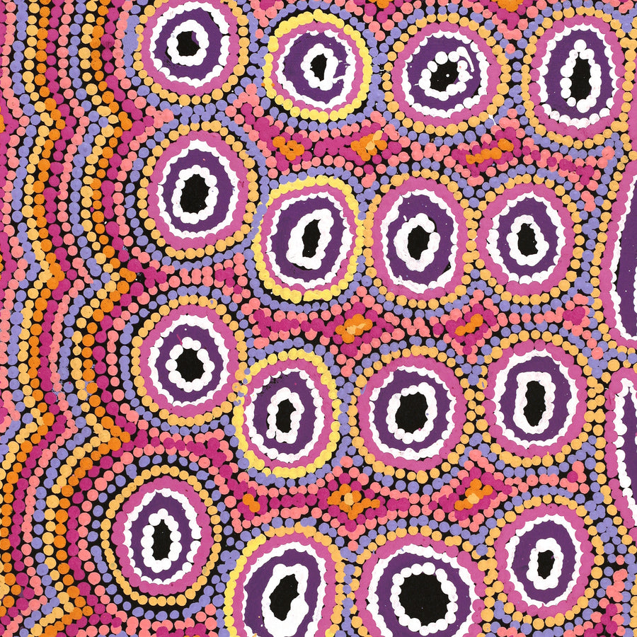 Aboriginal Artwork by Alice Nampijinpa Michaels, Lappi Lappi Dreaming, 61x46cm