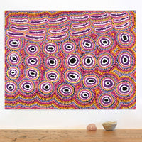 Aboriginal Artwork by Alice Nampijinpa Michaels, Lappi Lappi Dreaming, 61x46cm