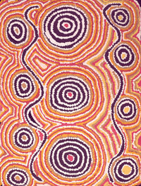 Aboriginal Artwork by Alice Nampijinpa Michaels, Lappi Lappi Dreaming, 61x46cm
