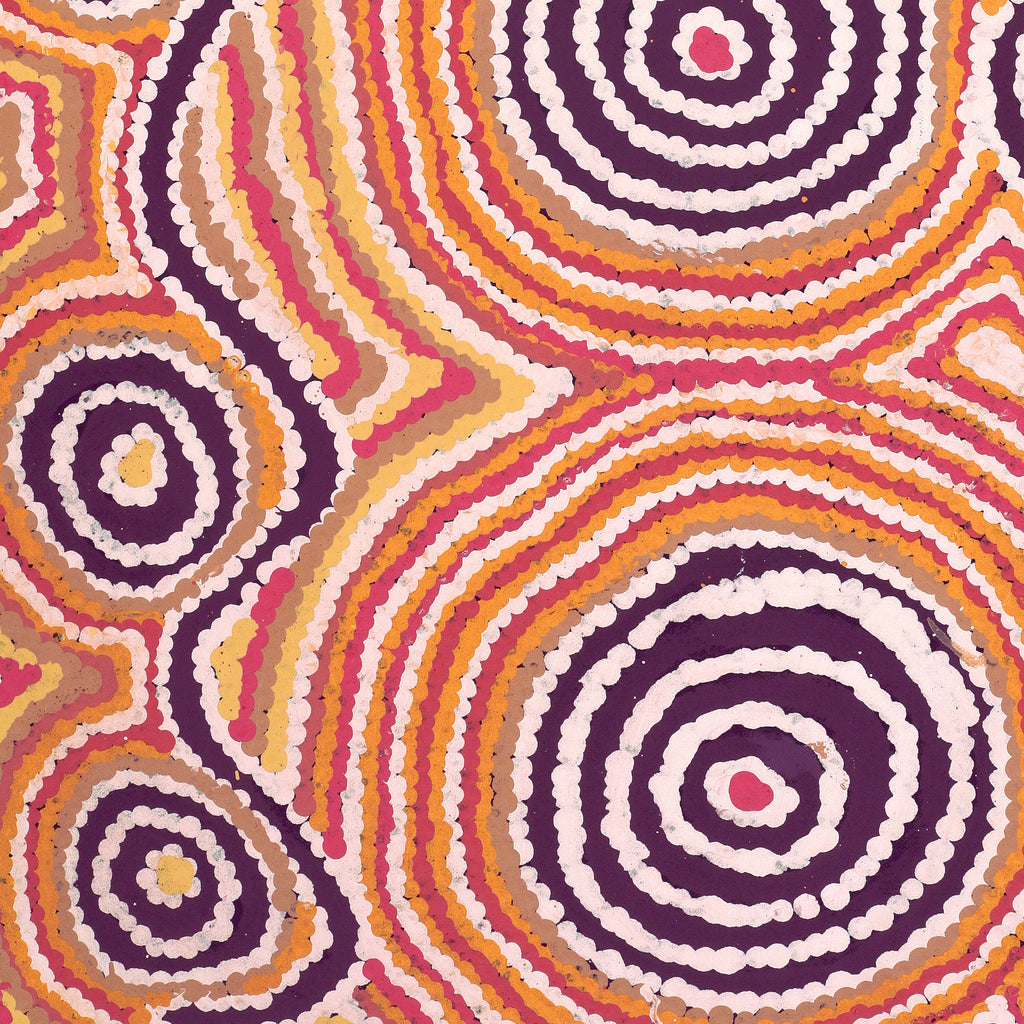 Aboriginal Artwork by Alice Nampijinpa Michaels, Lappi Lappi Dreaming, 61x46cm