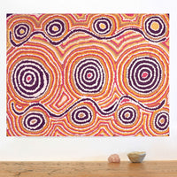 Aboriginal Artwork by Alice Nampijinpa Michaels, Lappi Lappi Dreaming, 61x46cm