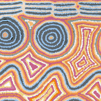 Aboriginal Artwork by Alice Nampijinpa Michaels, Lappi Lappi Dreaming, 61x61cm