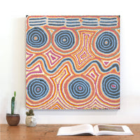 Aboriginal Artwork by Alice Nampijinpa Michaels, Lappi Lappi Dreaming, 61x61cm