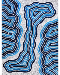 Aboriginal Artwork by Alicka Napanangka Brown, Yarla Jukurrpa (Bush Potato Dreaming), 61x46cm