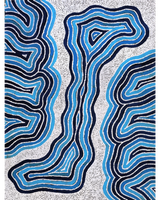 Aboriginal Artwork by Alicka Napanangka Brown, Yarla Jukurrpa (Bush Potato Dreaming), 61x46cm