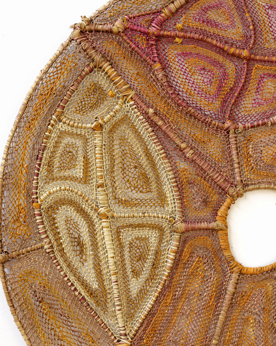 Aboriginal Artwork by Alison Kuwanjguwanj, Yawkyawk (, fish, and stingray) 96x87cm