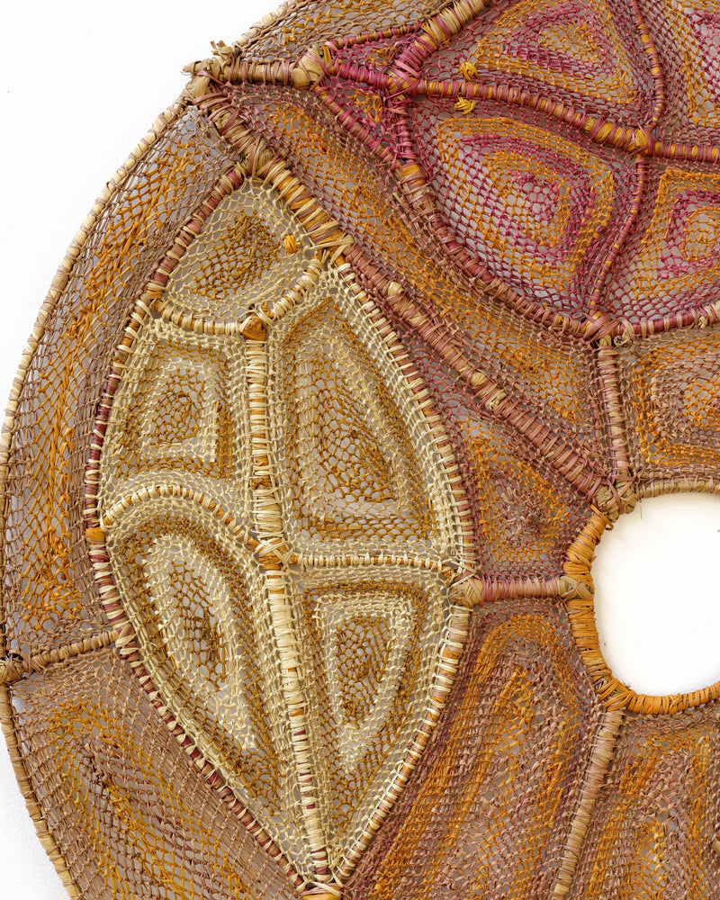 Aboriginal Artwork by Alison Kuwanjguwanj, Yawkyawk (, fish, and stingray) 96x87cm
