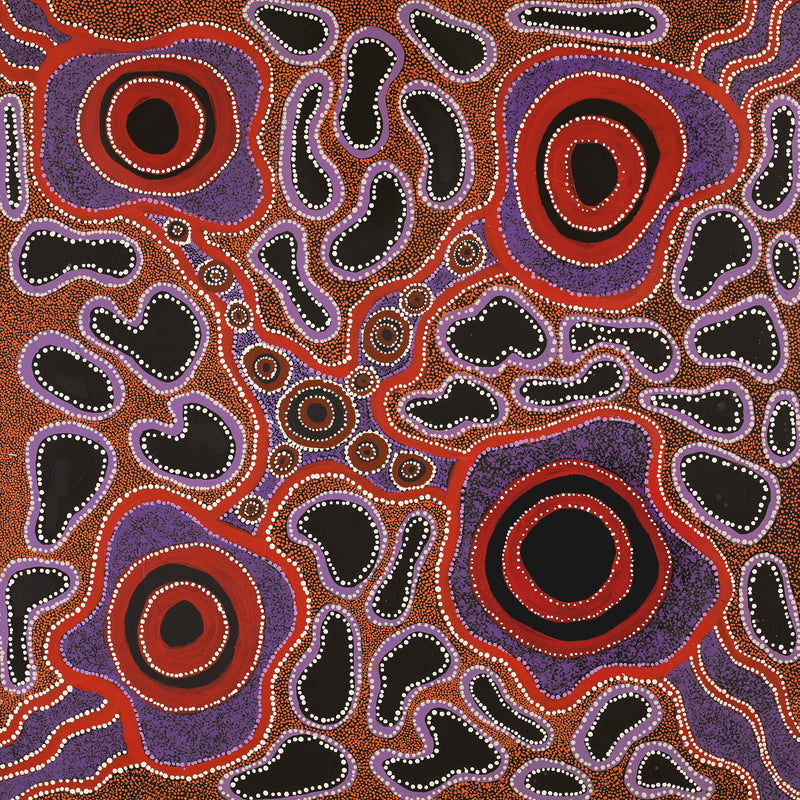 Aboriginal Artwork by Amanda Dager, Walka, 91x91cm