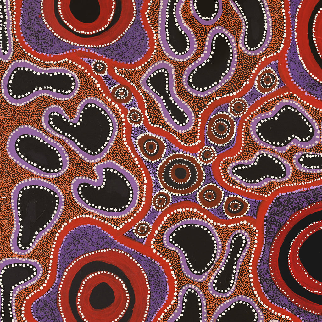 Aboriginal Artwork by Amanda Dager, Walka, 91x91cm