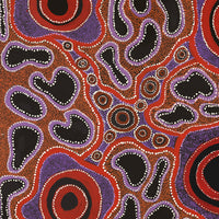Aboriginal Artwork by Amanda Dager, Walka, 91x91cm