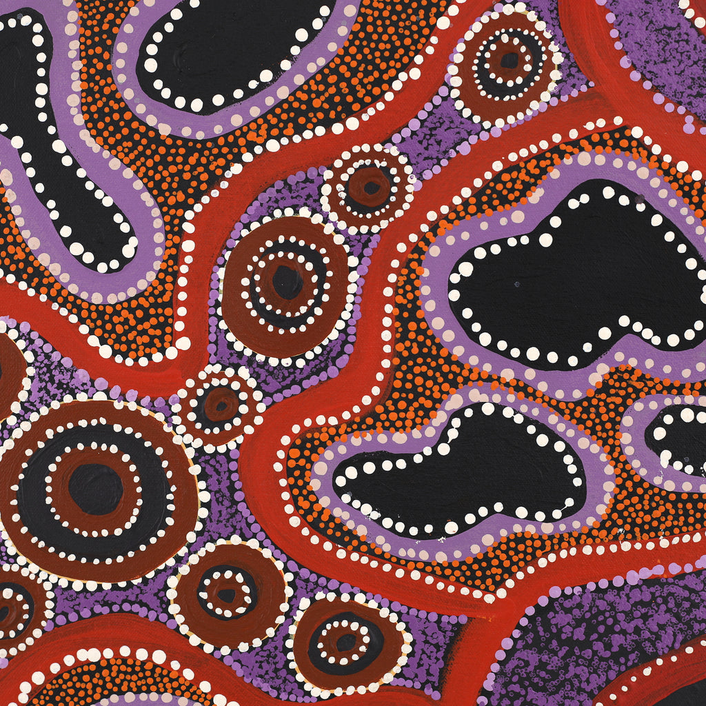 Aboriginal Artwork by Amanda Dager, Walka, 91x91cm