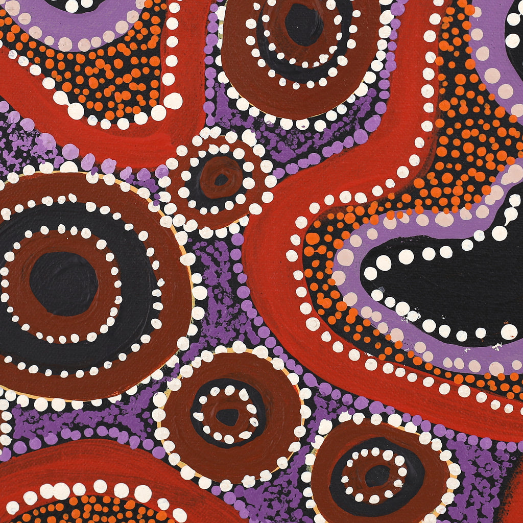 Aboriginal Artwork by Amanda Dager, Walka, 91x91cm