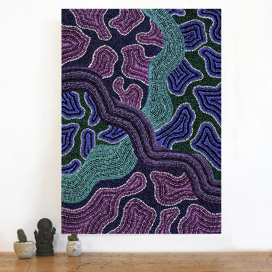 Aboriginal Artwork by Amanda Daegar, Ngayuku Ngura, 100x70cm