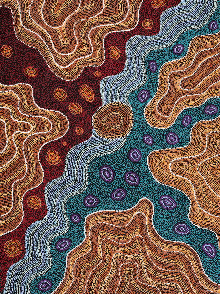 Aboriginal Art by Amanda Daegar, Ngayuku Ngura, 120x90cm - ART ARK®