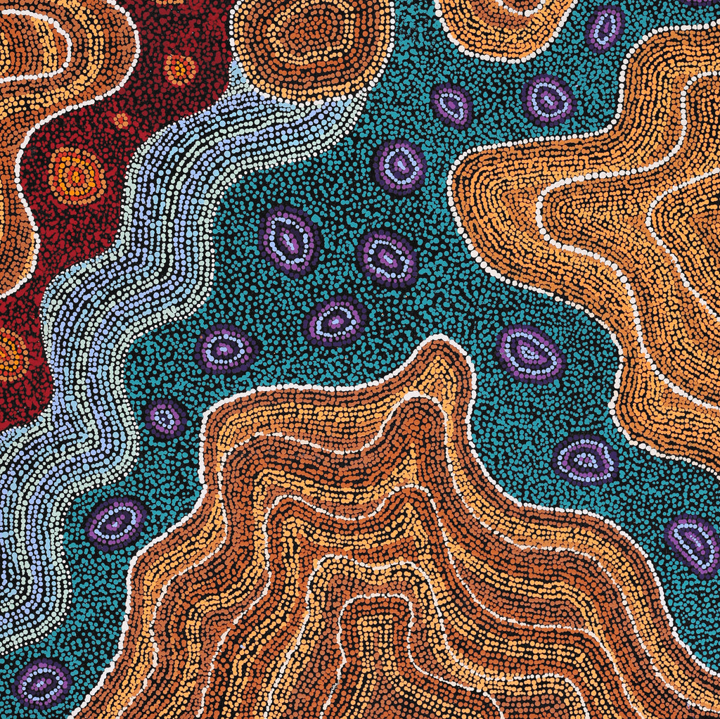 Aboriginal Artwork by Amanda Daegar, Ngayuku Ngura, 120x90cm