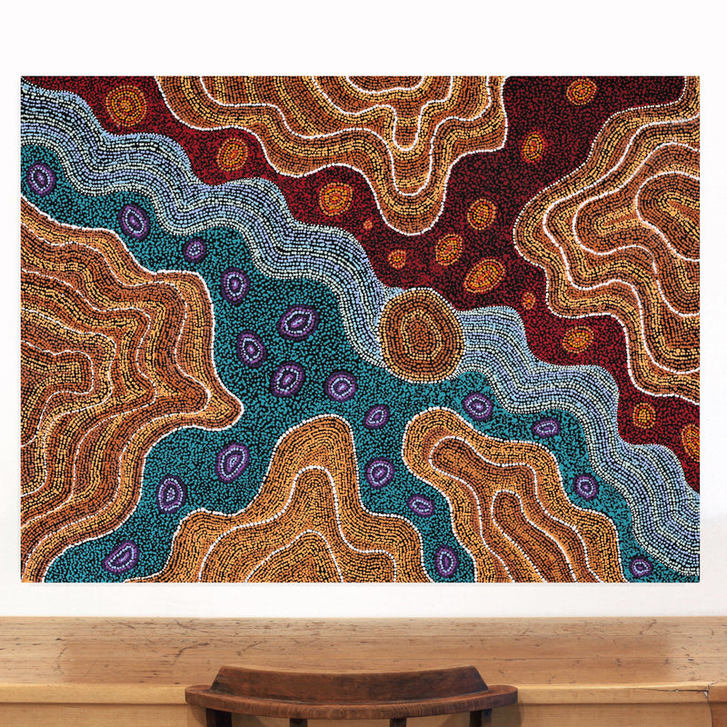 Aboriginal Art by Amanda Daegar, Ngayuku Ngura, 120x90cm - ART ARK®