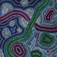 Aboriginal Artwork by Amanda Daegar, Ngayuku Ngura, 120x70cm