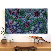 Aboriginal Artwork by Amanda Daegar, Ngayuku Ngura, 120x70cm