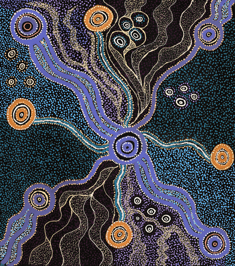 Aboriginal Artwork by Amanda Daegar, Ngayuku Ngura, 86x76cm