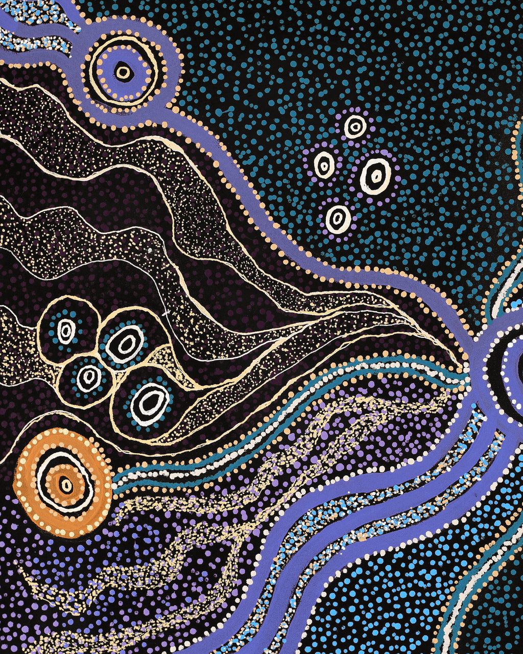 Aboriginal Artwork by Amanda Daegar, Ngayuku Ngura, 86x76cm