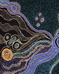 Aboriginal Artwork by Amanda Daegar, Ngayuku Ngura, 86x76cm