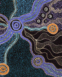 Aboriginal Artwork by Amanda Daegar, Ngayuku Ngura, 86x76cm