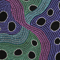 Aboriginal Artwork by Amanda Daegar, Ngayuku Ngura (My Country), 90x90cm